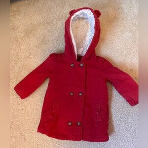 Carter's Red Baby Jacket with Fleece Lining